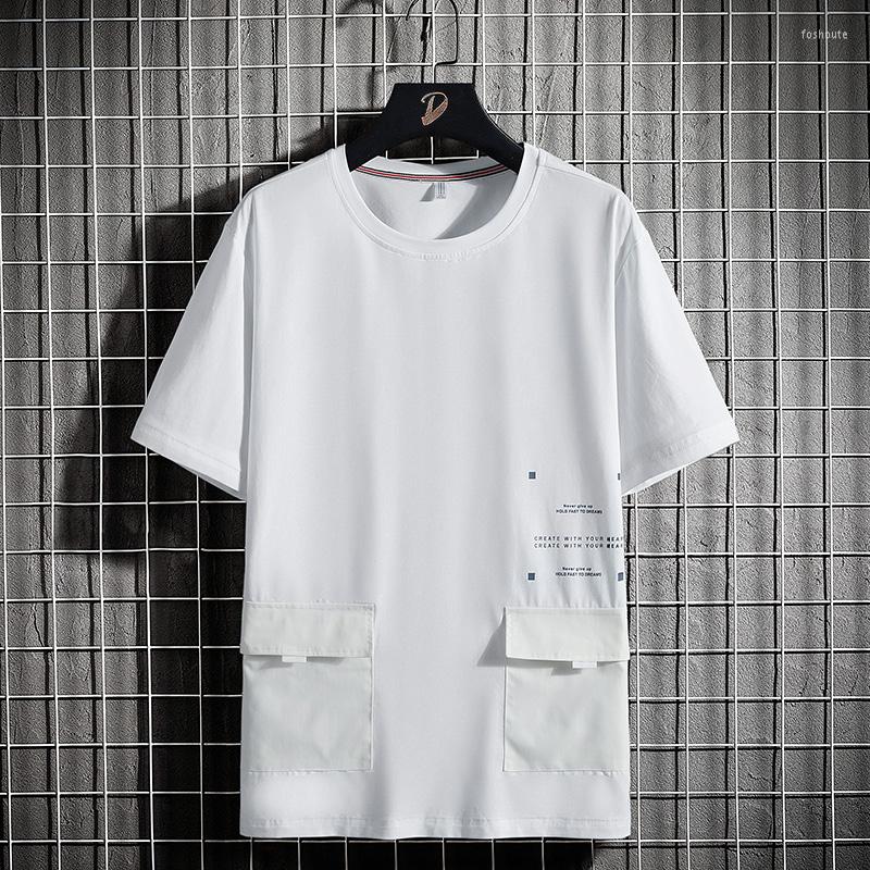 Men's T Shirts Fashion Short Sleeve Elasticity Solid Shirt Crewneck Campus Top Men Pocket Spliced Tee Summer Harajuku T-Shirts Oversize, Black
Men's T Shirts Fashion Short Sleeve Elasticity Solid Shirt Crewneck Campus Top Men Pocket Spliced Tee Summer Harajuku T-Shirts Oversize, Black