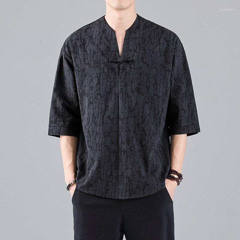 Ethnic Clothing Summer Men'S Chinese Style Retro Jacquard Button Shirt Tang Suit Half Sleeved T-Shirt Tunic Plus Size Clothes 31843
Ethnic Clothing Summer Men'S Chinese Style Retro Jacquard Button Shirt Tang Suit Half Sleeved T-Shirt Tunic Plus Size Clothes 31843