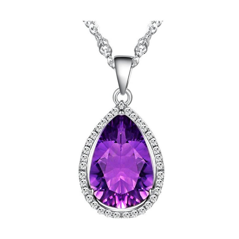 Pendant Necklaces Sier Necklace Water Drop Amethyst Zircon Gemstones Jewellery For Female Wedding Party Gifts Delivery Jewelry Pendan Dhmre
Pendant Necklaces Sier Necklace Water Drop Amethyst Zircon Gemstones Jewellery For Female Wedding Party Gifts Delivery Jewelry Pendan Dhmre