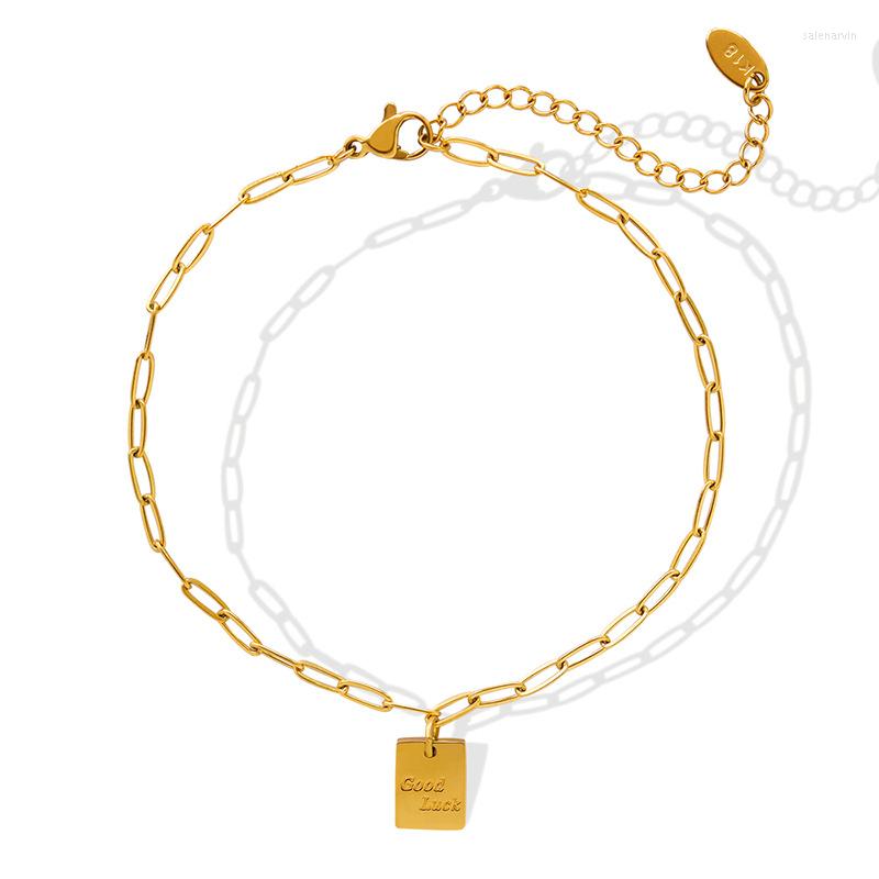 Anklets Summer Jewelry Geometric Fashion Versatile Good Luck Letter Box Chain Anklet Accessories
Anklets Summer Jewelry Geometric Fashion Versatile Good Luck Letter Box Chain Anklet Accessories