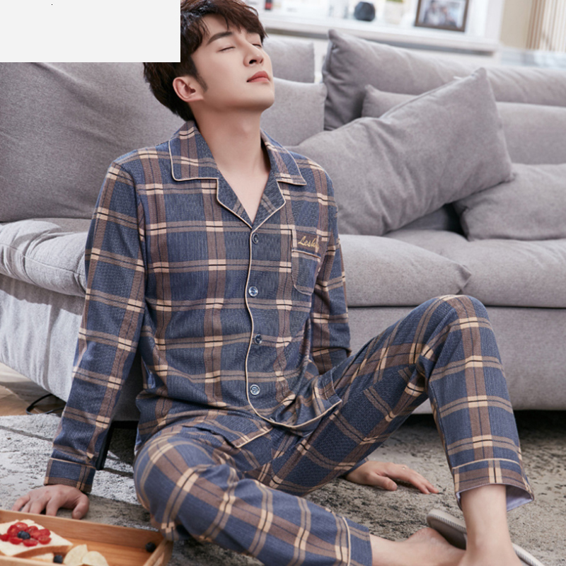 Men's Sleepwear Summer Casual Striped Cotton Pajama Sets for Men Short Sleeve Long Pants Pyjama Male Homewear Lounge Wear Clothes 230202, 828
Men's Sleepwear Summer Casual Striped Cotton Pajama Sets for Men Short Sleeve Long Pants Pyjama Male Homewear Lounge Wear Clothes 230202, 828