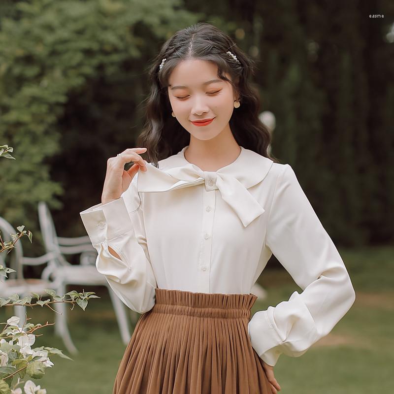 Women' Blouses Korean Simple Style Shirt Women 2023 Spring Doll Collar Small Fresh White Female Autumn Loose Casual Tops Vestidos, Apricot
Women' Blouses Korean Simple Style Shirt Women 2023 Spring Doll Collar Small Fresh White Female Autumn Loose Casual Tops Vestidos, Apricot
