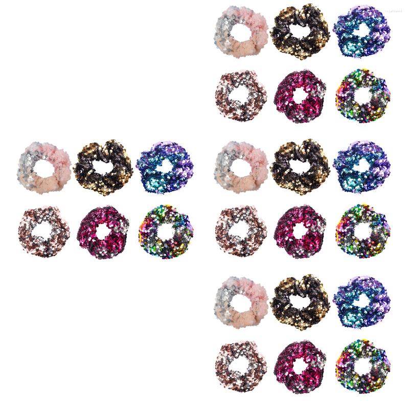 Bandanas 24 Pcs Sequins Hair Scrunchies Holders Elastic Bands Ties For Girls 
Bandanas 24 Pcs Sequins Hair Scrunchies Holders Elastic Bands Ties For Girls