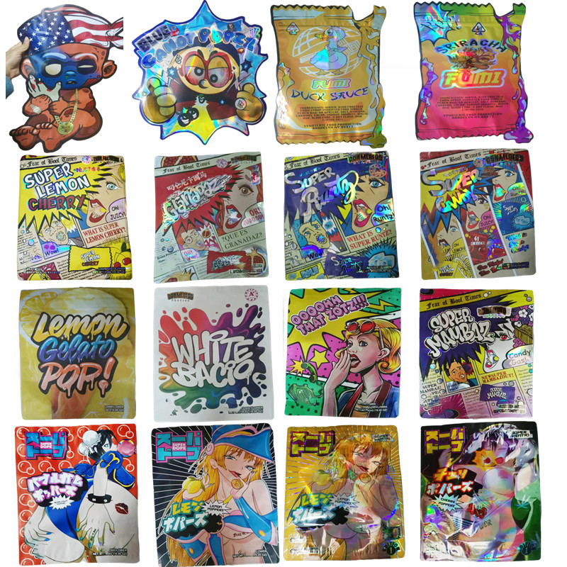 

new holographic one pound mylar bag large 1LB 16OZ don merfos super runtz candy lemon cherry fumi duck sauce gelato mambaz granadaz white bacio 2023