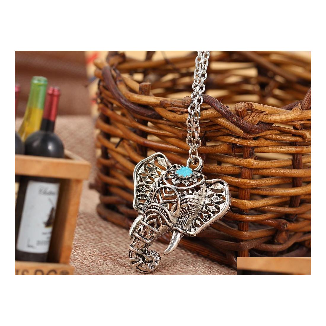 Pendant Necklaces Pendants For Women Turquoise Elephant Charm Chain Choker Jewelry Necklace Drop Delivery Dhh30
Pendant Necklaces Pendants For Women Turquoise Elephant Charm Chain Choker Jewelry Necklace Drop Delivery Dhh30