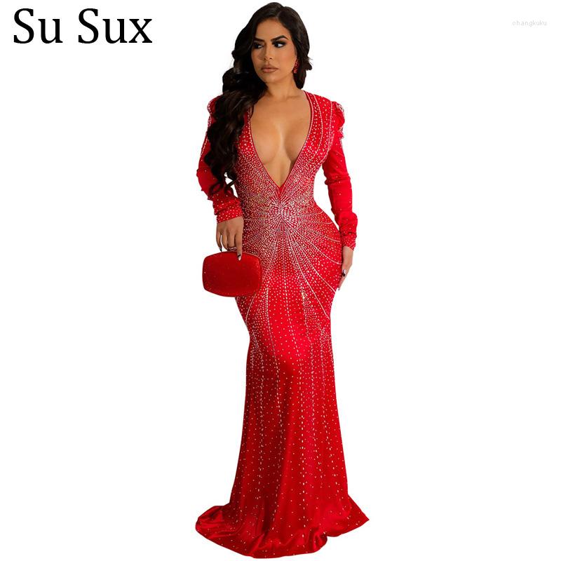 Casual Dresses 2023 Spring Sparkly Sequined Bodycon Evening Party For Women Wedding Deep V Neck Maxi Dress Vestidos Prom Gowns, Red
Casual Dresses 2023 Spring Sparkly Sequined Bodycon Evening Party For Women Wedding Deep V Neck Maxi Dress Vestidos Prom Gowns, Red