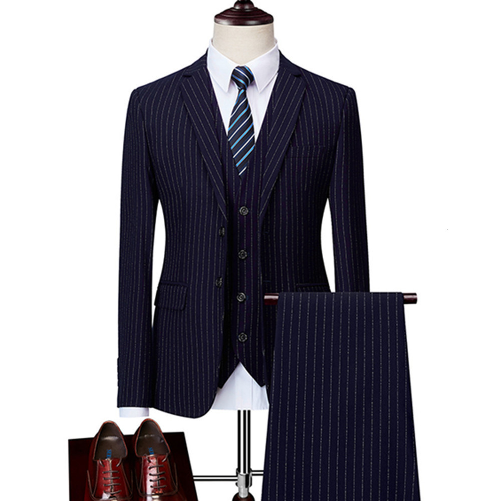 Men's Suits Blazers Men Business Stripe Slim Fit Wedding Groom Tuxedos Blazer 2 3 Pcs Set Prom Suit Jacket Pants Vest M6XL Coat Trousers 230202, Blue 2 pcs set
Men's Suits Blazers Men Business Stripe Slim Fit Wedding Groom Tuxedos Blazer 2 3 Pcs Set Prom Suit Jacket Pants Vest M6XL Coat Trousers 230202, Blue 2 pcs set