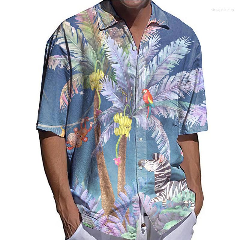 Men' Casual Shirts Fashion Men Oversized Shirt Birds Banana Tree Half Sleeve Tops Men' Clothes Hawaiian Party Dry Cardigan Blouses, Zx153
Men' Casual Shirts Fashion Men Oversized Shirt Birds Banana Tree Half Sleeve Tops Men' Clothes Hawaiian Party Dry Cardigan Blouses, Zx153