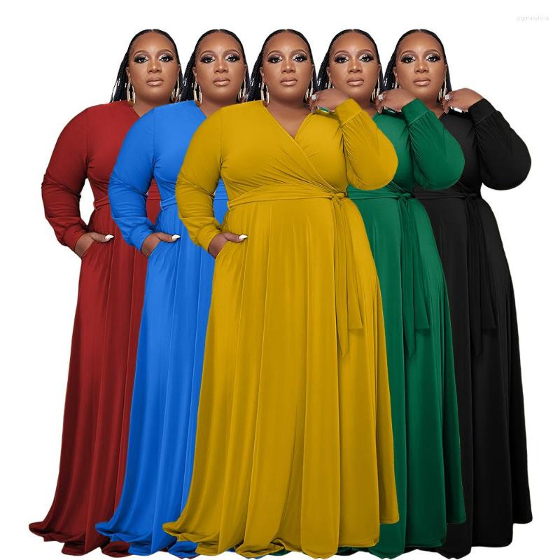 Casual Dresses Big Size Women Dress V Neck Pockets Long Sleeves A Line Sash Solid Loose Oversize Party Autumn Winter, Black
Casual Dresses Big Size Women Dress V Neck Pockets Long Sleeves A Line Sash Solid Loose Oversize Party Autumn Winter, Black