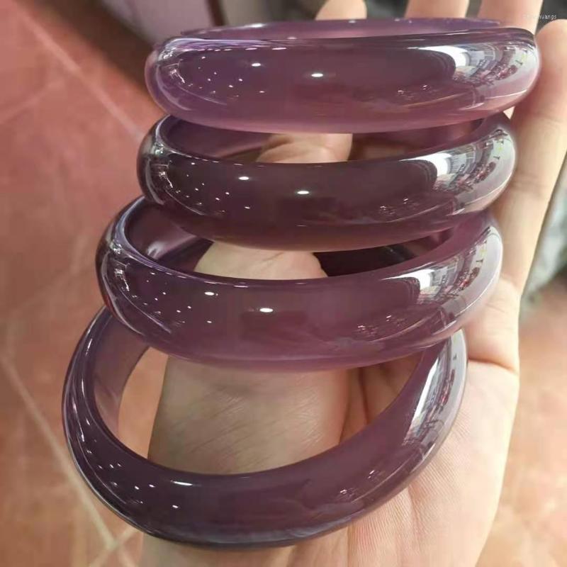 Bangle Natural Purple Chalcedony Handcarved Jade Real Bracelets Stone For Women Men Add Certificat
Bangle Natural Purple Chalcedony Handcarved Jade Real Bracelets Stone For Women Men Add Certificat