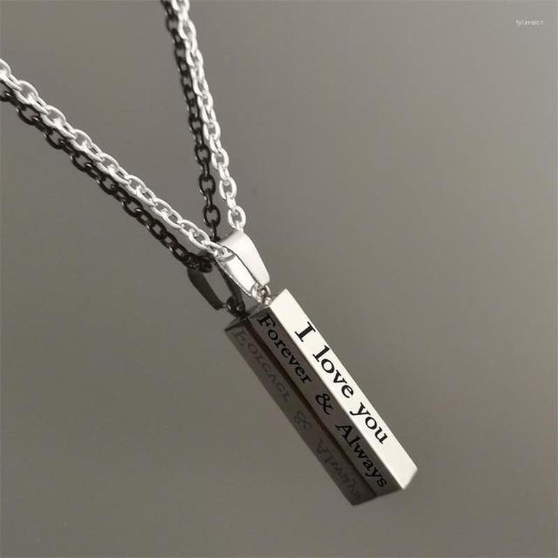 Pendant Necklaces Creative Explosion I Love You Stainless Steel Wishing Column Couple Necklace Fashion Trend Men's And Women's
Pendant Necklaces Creative Explosion I Love You Stainless Steel Wishing Column Couple Necklace Fashion Trend Men's And Women's