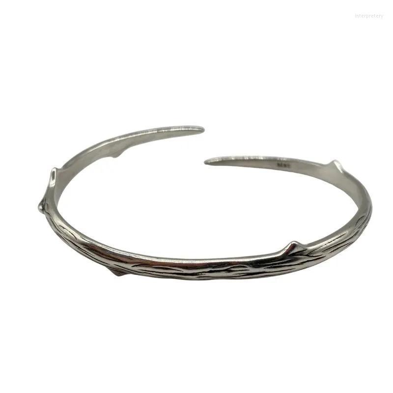 Bangle The Latest Minimalist Style Design Fashion All-Match Silver Color Thorn-Shaped Bracelet Personality Exquisite Accessories
Bangle The Latest Minimalist Style Design Fashion All-Match Silver Color Thorn-Shaped Bracelet Personality Exquisite Accessories