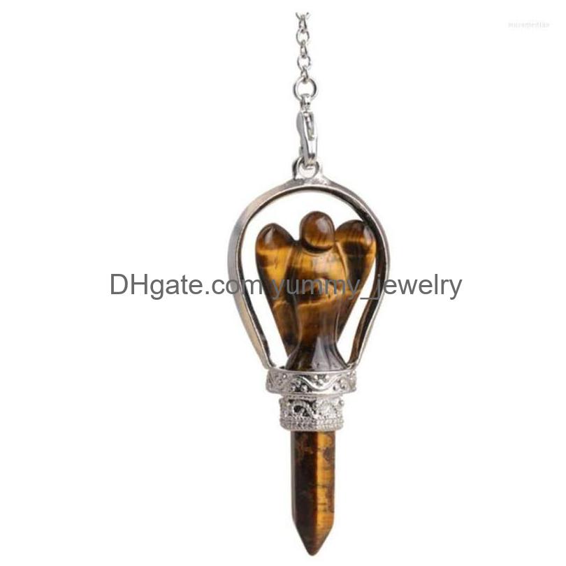 Pendant Necklaces Sier Plated Lovely Angel Natural Tiger Eye Stone Rock Crystal Classic Style Jewelry Drop Delivery Pendants Dhz25
Pendant Necklaces Sier Plated Lovely Angel Natural Tiger Eye Stone Rock Crystal Classic Style Jewelry Drop Delivery Pendants Dhz25