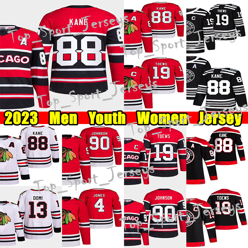 #88 Patrick Kane Reverse Retro hockey jersey #19 Jonathan Toews 90 Tyler Johnson Seth Jones Max Domi Colin Blackwell Chris Chelios Clark Griswold jerseys, Red women
#88 Patrick Kane Reverse Retro hockey jersey #19 Jonathan Toews 90 Tyler Johnson Seth Jones Max Domi Colin Blackwell Chris Chelios Clark Griswold jerseys, Red women