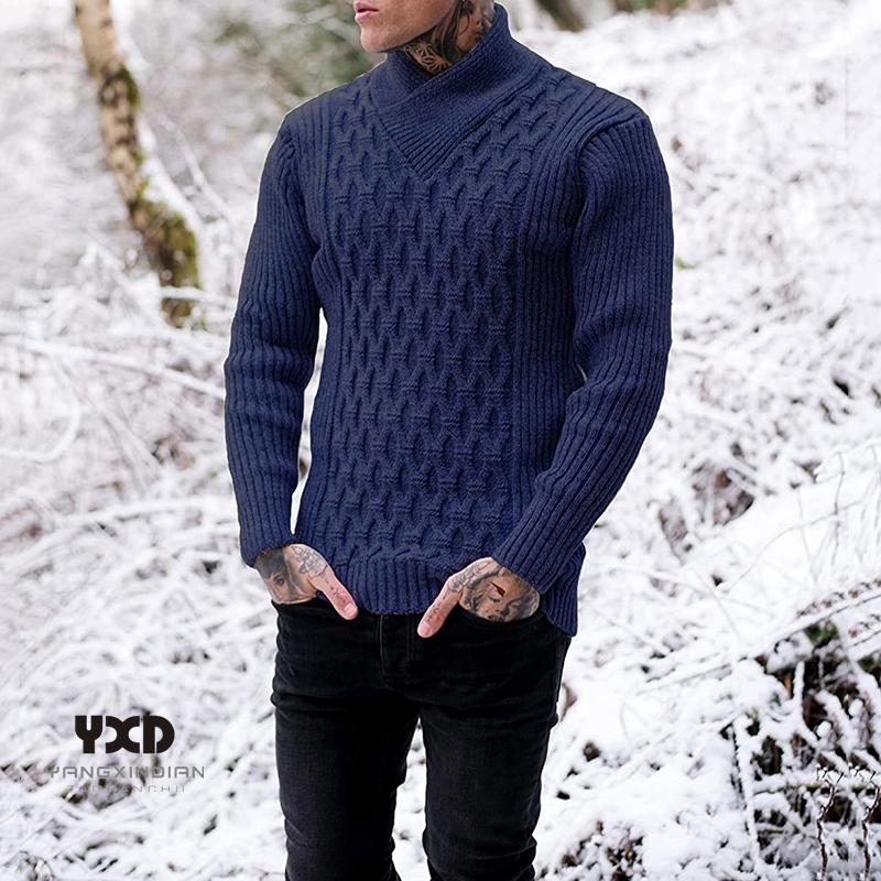 Men's Sweaters Winter Warm Scarf Collar Sweater Men Pull Homme Casual Knitted Pullovers Man Long Sleeve Slim Fit Male Knitwear Tops, Black
Men's Sweaters Winter Warm Scarf Collar Sweater Men Pull Homme Casual Knitted Pullovers Man Long Sleeve Slim Fit Male Knitwear Tops, Black