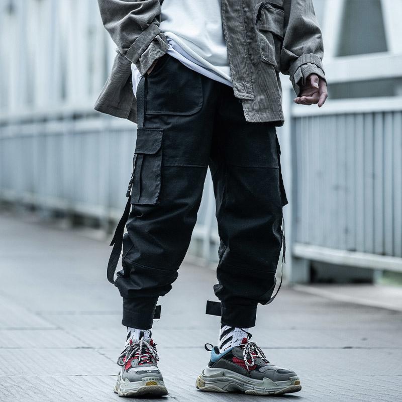 Men's Pants Cargo Men Hip Hop Tactics Joggers Trousers Elastic Waist Ribbon Fahsion Harajuku Streetwear Pant Male WX002, Black
Men's Pants Cargo Men Hip Hop Tactics Joggers Trousers Elastic Waist Ribbon Fahsion Harajuku Streetwear Pant Male WX002, Black