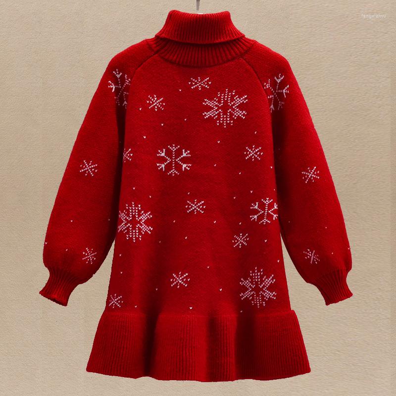 Girl Dresses Baby Girls Winter Sweaters For Kids Clothes Warm Party Costumes Autumn Children Turtleneck Christmas Gifts 8 10 12 Years, Red
Girl Dresses Baby Girls Winter Sweaters For Kids Clothes Warm Party Costumes Autumn Children Turtleneck Christmas Gifts 8 10 12 Years, Red