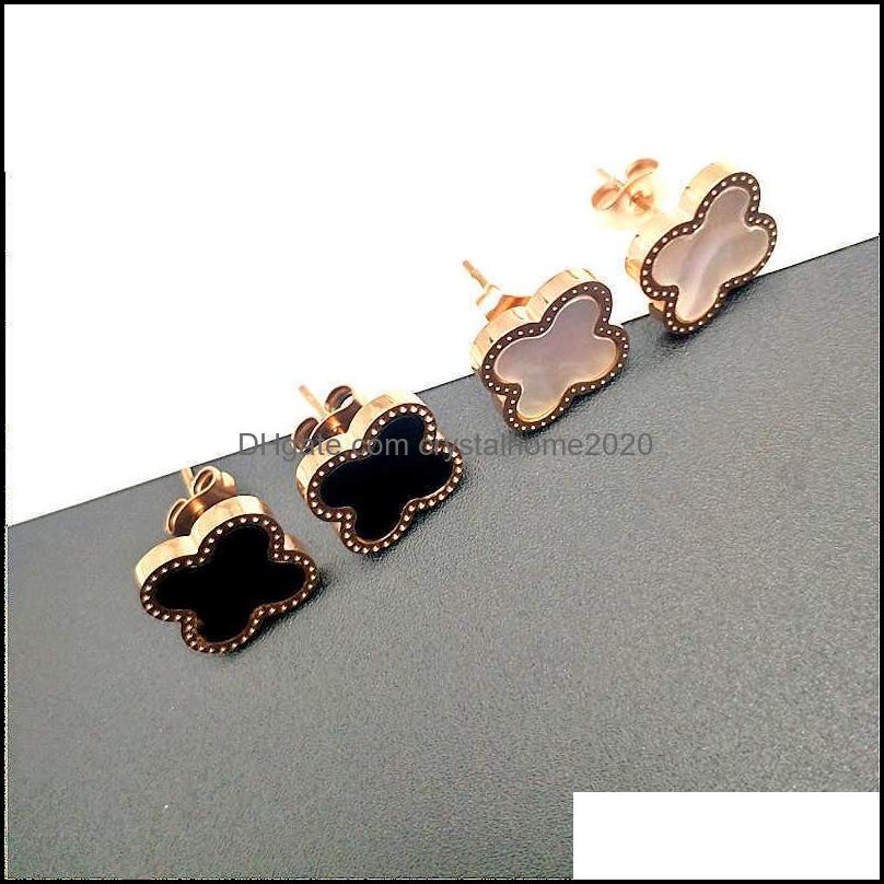 Stud Beautif Women Style Double Side Four Leaf Clover Stainless Steel Earring Drop Delivery Jewelry Earrings Otcu4
Stud Beautif Women Style Double Side Four Leaf Clover Stainless Steel Earring Drop Delivery Jewelry Earrings Otcu4