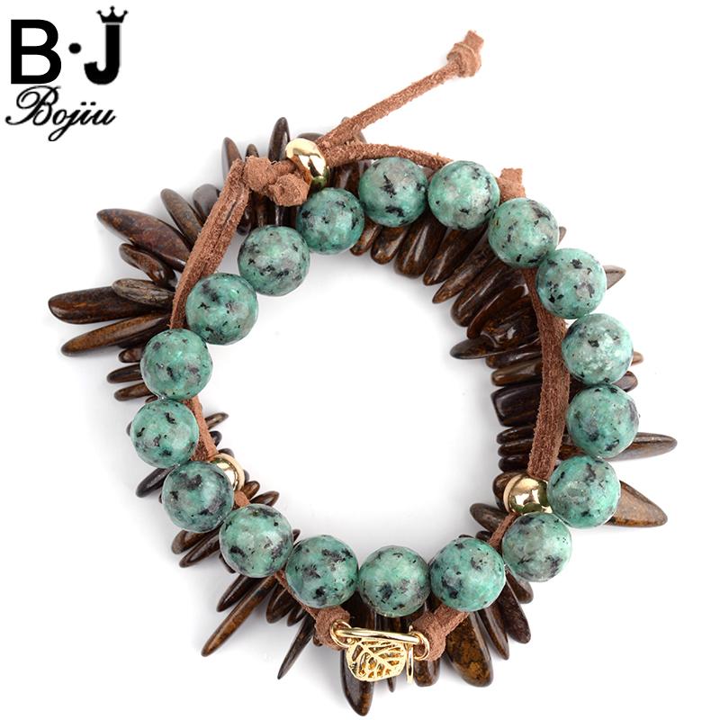 Link Bracelets Bojiu Irregular Stone Bracelet Set Leather Leaf Love Pendant 3pcs For Women Christmas Gifts Fashion Jewelry BCSET22 Chain
Link Bracelets Bojiu Irregular Stone Bracelet Set Leather Leaf Love Pendant 3pcs For Women Christmas Gifts Fashion Jewelry BCSET22 Chain