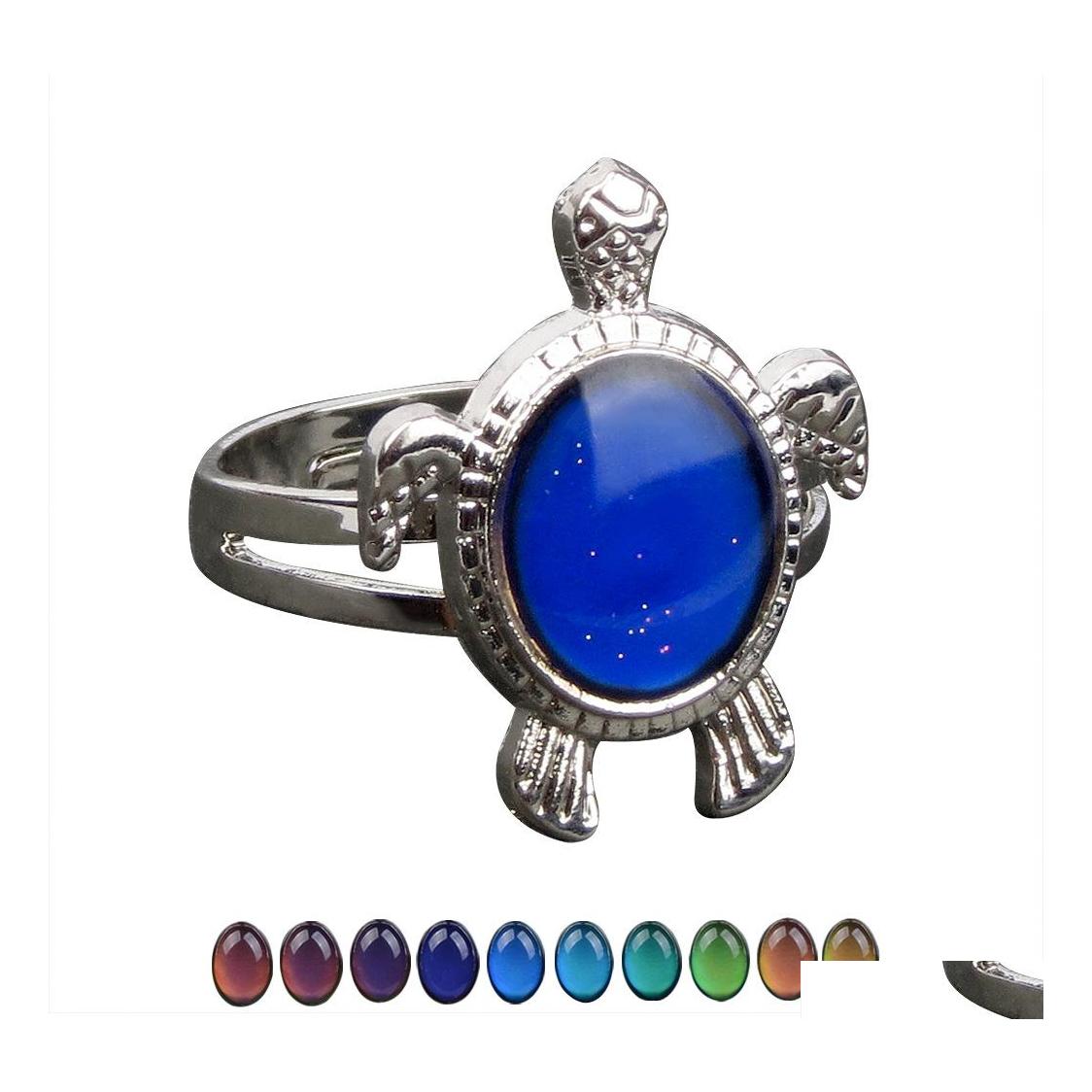 Band Rings Turtle Mood Ring Color Change Emotion Feeling Temperature Control Women Drop Delivery Jewelry Dh7Th
Band Rings Turtle Mood Ring Color Change Emotion Feeling Temperature Control Women Drop Delivery Jewelry Dh7Th