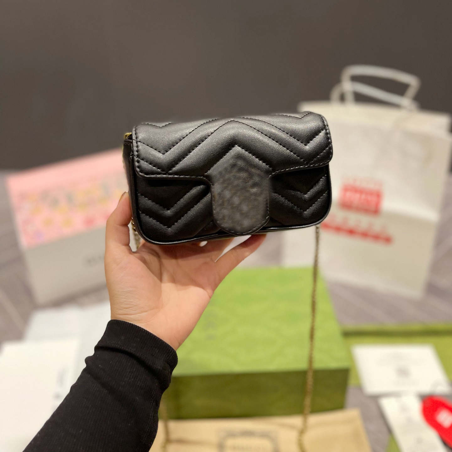 luxury designer bag g handbag crossbody fashionbags woman handbags classic lambskin 16.5cm mini flap pochette womans sling shoulder bag vintage marmont bags, Red
luxury designer bag g handbag crossbody fashionbags woman handbags classic lambskin 16.5cm mini flap pochette womans sling shoulder bag vintage marmont bags, Red