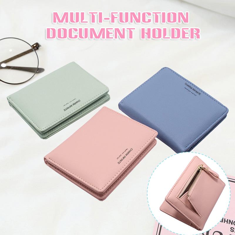 Waist Bags Ly Women Thin Wallet 2-Fold PU Coin Purse With 6 Card Slots Zipper & Buckle Closure For Bills, Blue
Waist Bags Ly Women Thin Wallet 2-Fold PU Coin Purse With 6 Card Slots Zipper & Buckle Closure For Bills, Blue