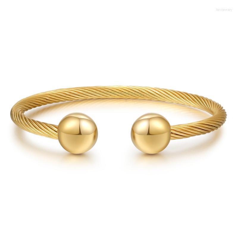 Bangle Brand Gold Color Stainless Steel For Women Jewelry Round Ball Charm Cuff Bangles Men BraceletsBangle Lars22
Bangle Brand Gold Color Stainless Steel For Women Jewelry Round Ball Charm Cuff Bangles Men BraceletsBangle Lars22