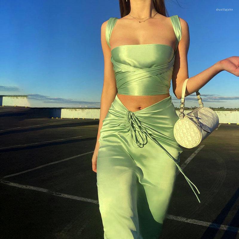 Work Dresses Women' Spring And Summer Style Temperament Sling Sleeveless Top Pleated Skirt Suit Casual Elegante Women Clothes, Green
Work Dresses Women' Spring And Summer Style Temperament Sling Sleeveless Top Pleated Skirt Suit Casual Elegante Women Clothes, Green