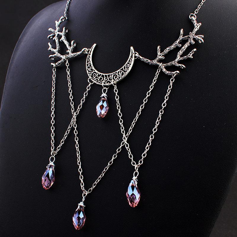 Pendant Necklaces Gothic Moon Branch Charm Necklace Witchcraft Amethyst For Woman Vintage Mystical Pagan Choker Jewelry 2023Pendant
Pendant Necklaces Gothic Moon Branch Charm Necklace Witchcraft Amethyst For Woman Vintage Mystical Pagan Choker Jewelry 2023Pendant