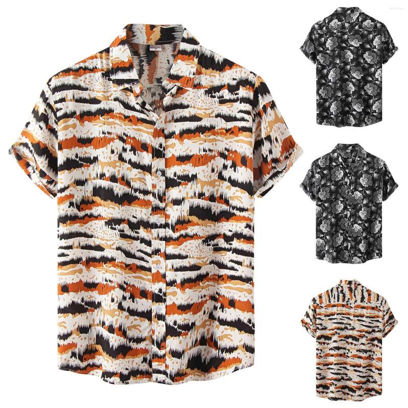 Men's Casual Shirts Men Shirt Vintage Printed Summer Retro Streetwear Short Sleeves Button Harajuku Blouse Chemise Homme Ropa Hombre, 4bk
Men's Casual Shirts Men Shirt Vintage Printed Summer Retro Streetwear Short Sleeves Button Harajuku Blouse Chemise Homme Ropa Hombre, 4bk