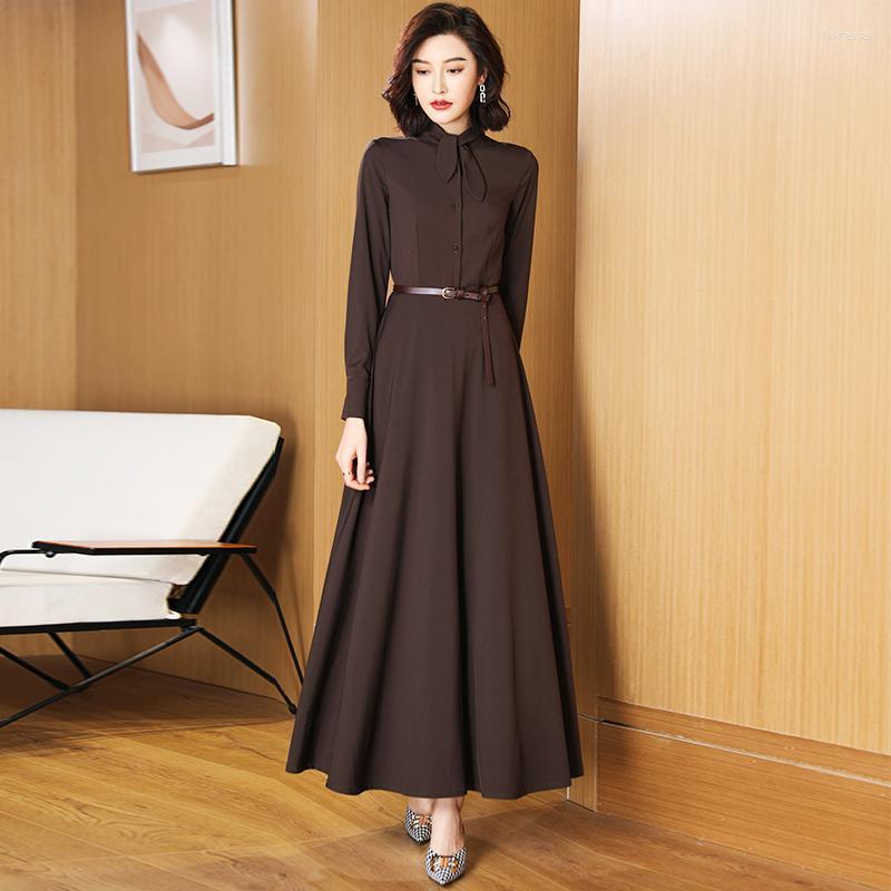 Casual Dresses High Street Lady Turtleneck Elegant Long Sleeve A Line Fashion Clothes Solid Women Maxi Dress With Belt K465, Kase
Casual Dresses High Street Lady Turtleneck Elegant Long Sleeve A Line Fashion Clothes Solid Women Maxi Dress With Belt K465, Kase