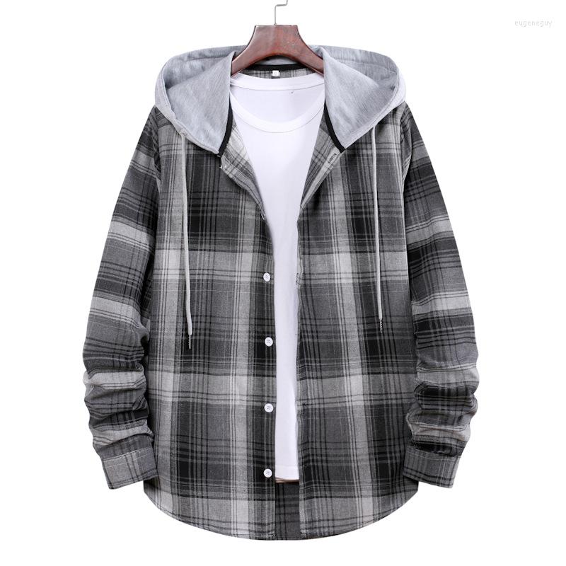Men' Casual Shirts 2023 Men' Loose Plaid Hooded Shirt Large Size Fashion Slim Top Long Sleeve Handsome Man Mens
Men' Casual Shirts 2023 Men' Loose Plaid Hooded Shirt Large Size Fashion Slim Top Long Sleeve Handsome Man Mens