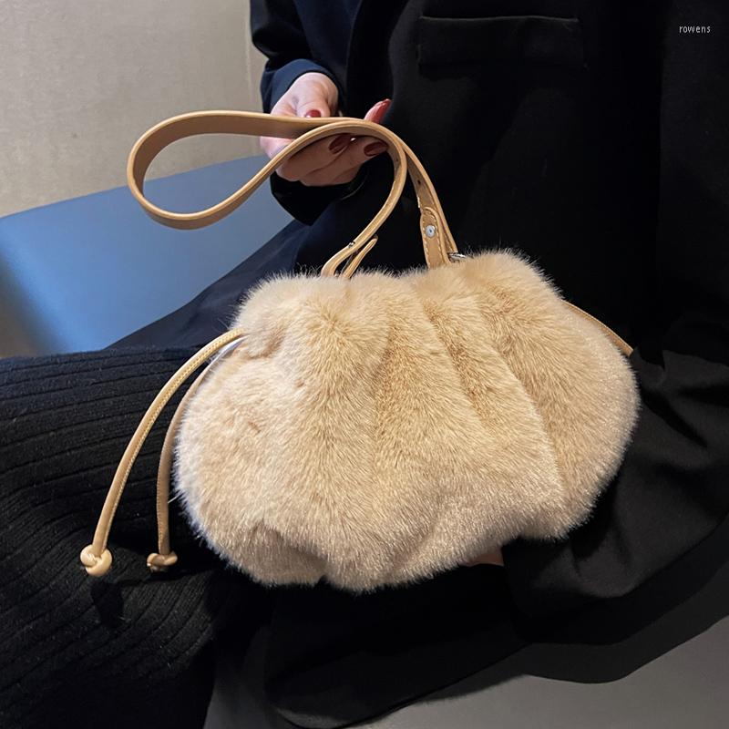 Evening Bags Small Bucket Shoulder For Women 2023 Winter Korean Fashion Luxury Faux Fur Ladies Handbags Lovely Candy Color, Black
Evening Bags Small Bucket Shoulder For Women 2023 Winter Korean Fashion Luxury Faux Fur Ladies Handbags Lovely Candy Color, Black