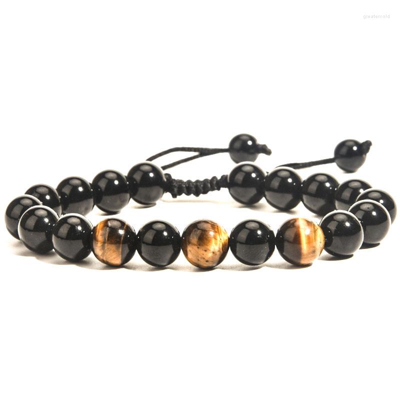 Strand 11.11 Natural Obsidian Chain Bracelets Black Agate Tiger Eye Handmade Men's Woven Bracelet For Women European Jewelry
Strand 11.11 Natural Obsidian Chain Bracelets Black Agate Tiger Eye Handmade Men's Woven Bracelet For Women European Jewelry