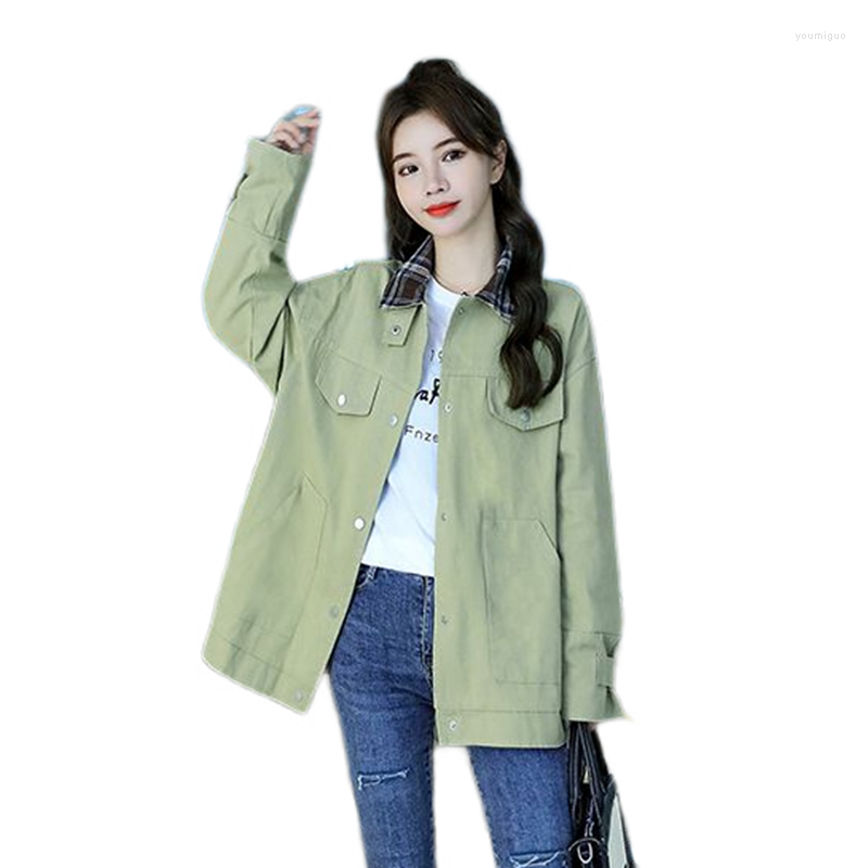 Women' Jackets 2023 Real Of Autumn Clothes Korean Version Loose Casual Plaid Work Denim Jacket For Female Students, Black
Women' Jackets 2023 Real Of Autumn Clothes Korean Version Loose Casual Plaid Work Denim Jacket For Female Students, Black