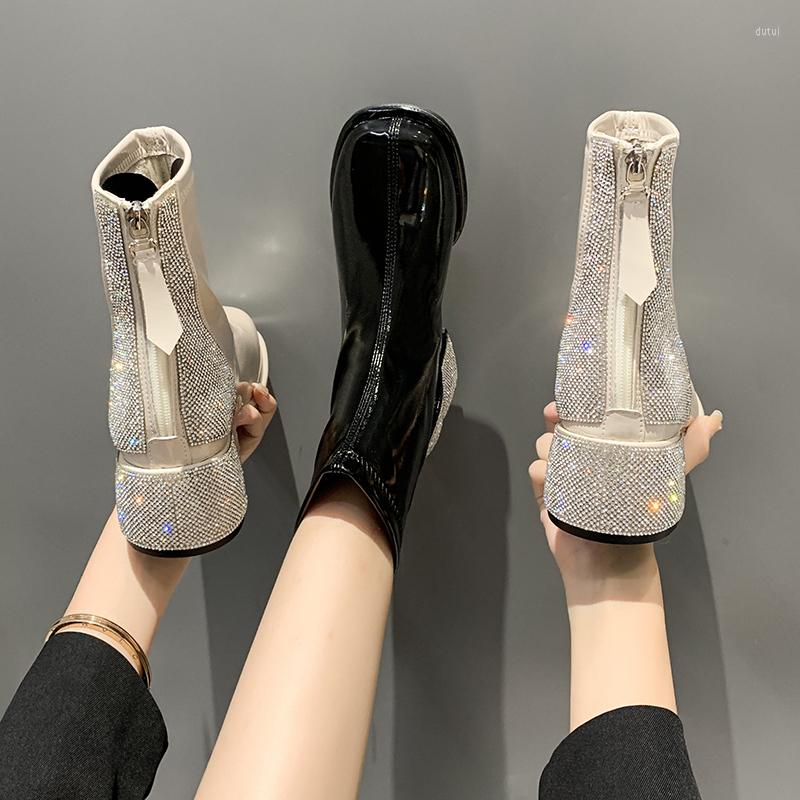 Boots BKQU PU Rhinestone Square Toe Short Women's 2023 High Heels Thick Heel Middle Fashion Demonia, Black
Boots BKQU PU Rhinestone Square Toe Short Women's 2023 High Heels Thick Heel Middle Fashion Demonia, Black