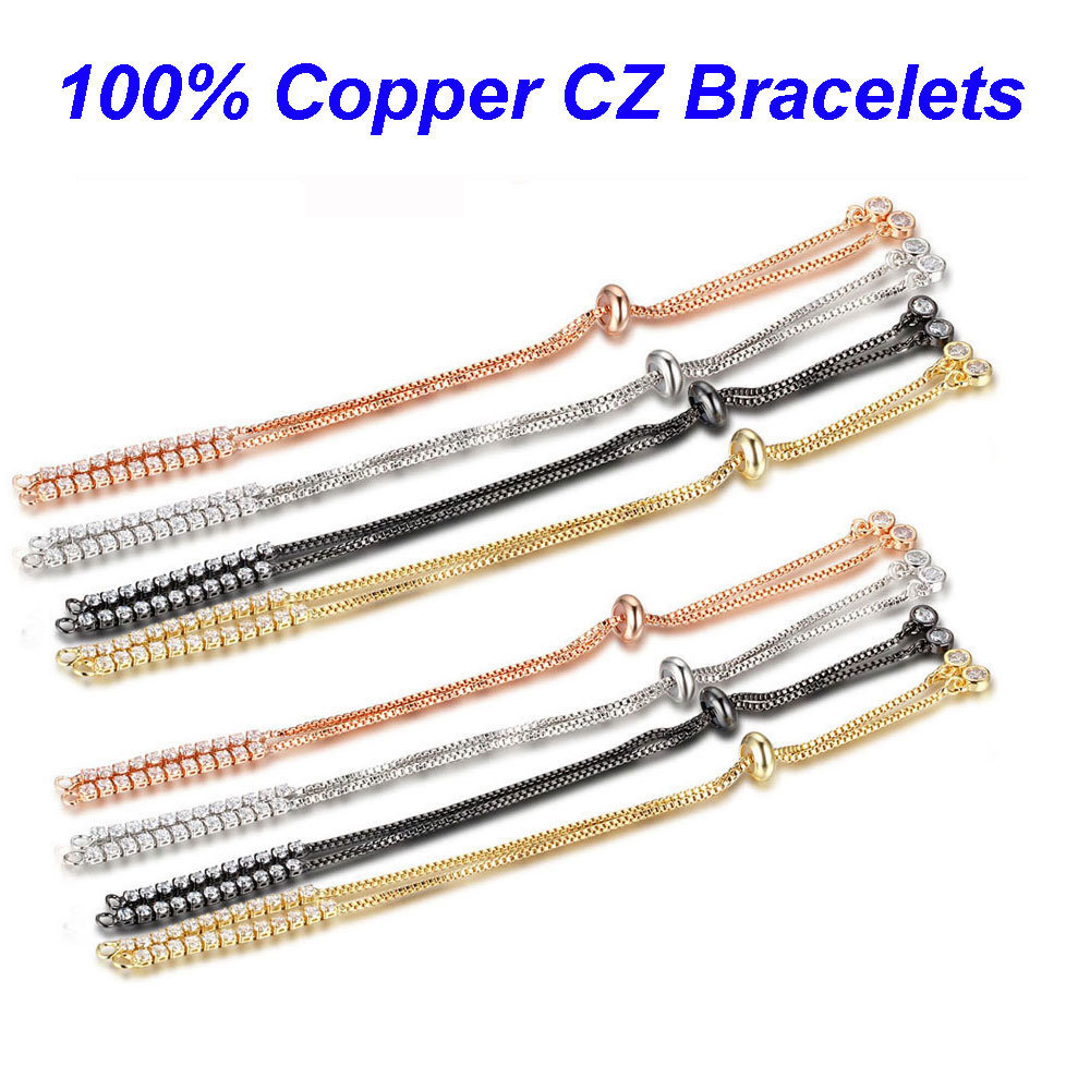 Chains 5pcslot 316 CZ Copper DIY Bracelet Basic Jewelry Bracelets with two loops Finding Supplies Making 230202
Chains 5pcslot 316 CZ Copper DIY Bracelet Basic Jewelry Bracelets with two loops Finding Supplies Making 230202