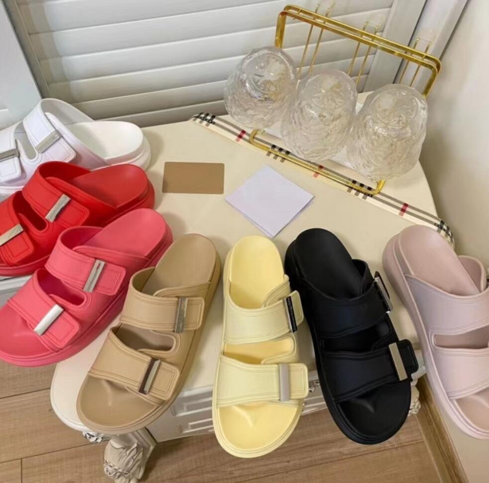 Luxury Thick-Soled Slippers PVC Rubber Buckle Latch Sandals Fashion Candy Color Outdoor Leisure Shoes Slipper Women's Summer Designer Sandbeach Sandal, Black
Luxury Thick-Soled Slippers PVC Rubber Buckle Latch Sandals Fashion Candy Color Outdoor Leisure Shoes Slipper Women's Summer Designer Sandbeach Sandal, Black
