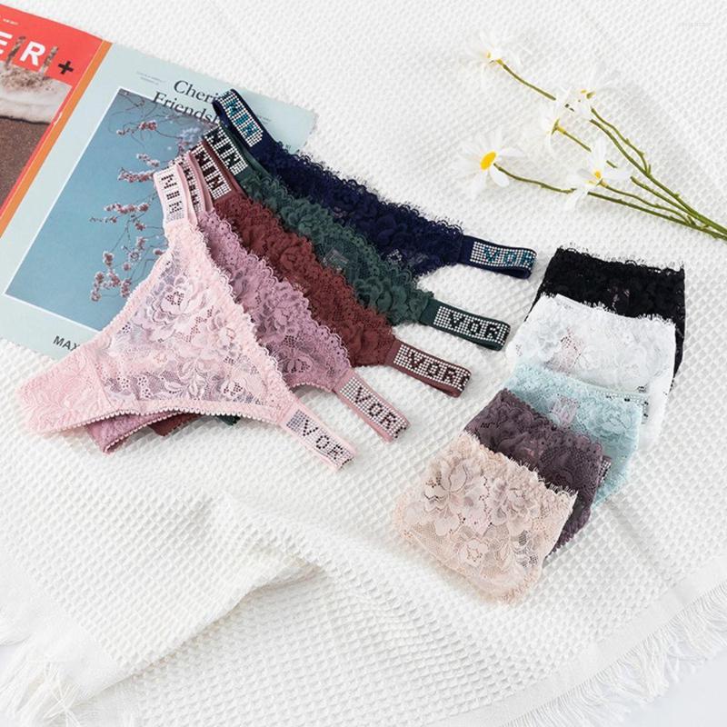 Women's Panties Sexy Breathable Letter Belt Flower Thongs For Girls Rhinestone Briefs Korean Underwear Women Lace, Black
Women's Panties Sexy Breathable Letter Belt Flower Thongs For Girls Rhinestone Briefs Korean Underwear Women Lace, Black