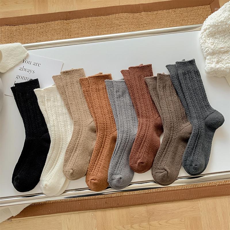 Women Socks Winter Wool Cashmere Thick Warm Long Girls Japanese Fashion Solid Color Harajuku Vintage Thermal, 1 pair random send
Women Socks Winter Wool Cashmere Thick Warm Long Girls Japanese Fashion Solid Color Harajuku Vintage Thermal, 1 pair random send