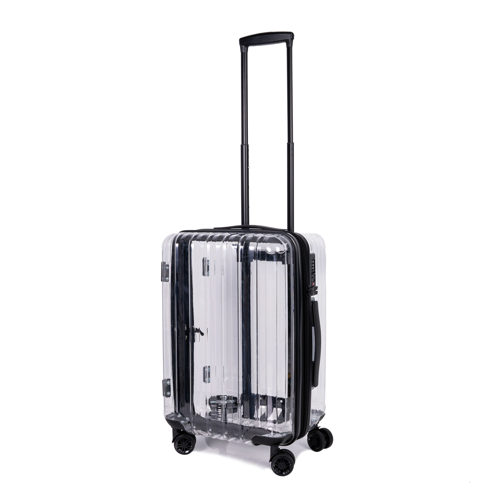Duffel Bags Stylish personality transparent suitcase TSA customs lock silent universal wheel 230203, Clear
Duffel Bags Stylish personality transparent suitcase TSA customs lock silent universal wheel 230203, Clear