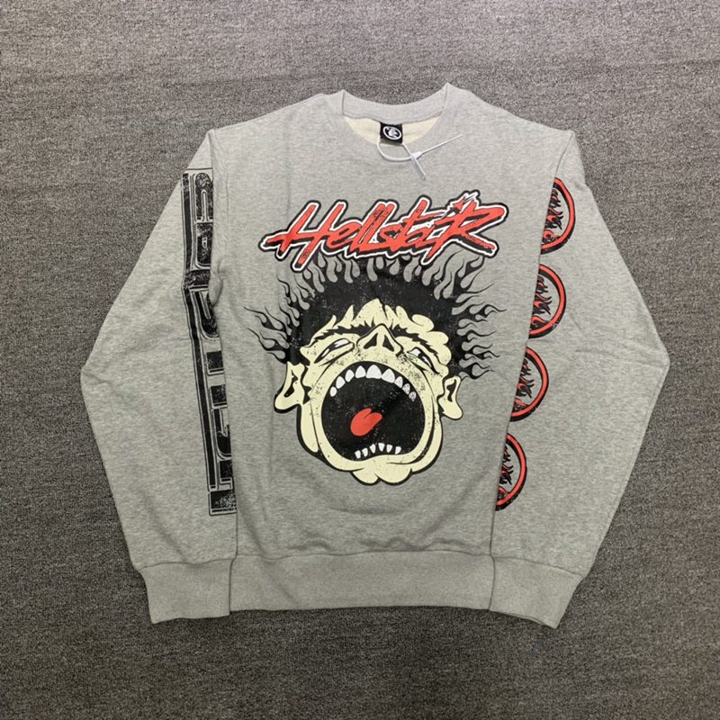 Hellstar Studios Records Crewneck Hoodie Men' Hoodies and Sweatshirt Crew Neck Sweatshirt Man Plus Size Pullovers Vintage Sweater Oversize Thick Cotton Sweaters, Gray
Hellstar Studios Records Crewneck Hoodie Men' Hoodies and Sweatshirt Crew Neck Sweatshirt Man Plus Size Pullovers Vintage Sweater Oversize Thick Cotton Sweaters, Gray