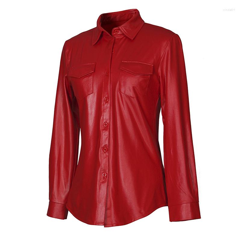 Women' Blouses Nightclub Womens Sexy Shirt PU Leather Long Sleeve Blouse Lady Fashion Striped Casual Top Elegant Business Shirts, Black
Women' Blouses Nightclub Womens Sexy Shirt PU Leather Long Sleeve Blouse Lady Fashion Striped Casual Top Elegant Business Shirts, Black