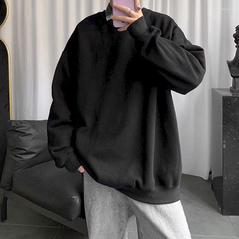 Men' Hoodies Pure Color Round Neck Pullover Sweater Male Female Student Korean Version Loose Hong Kong Trend Thin Long-sleeved BASIC TOPS, Black
Men' Hoodies Pure Color Round Neck Pullover Sweater Male Female Student Korean Version Loose Hong Kong Trend Thin Long-sleeved BASIC TOPS, Black