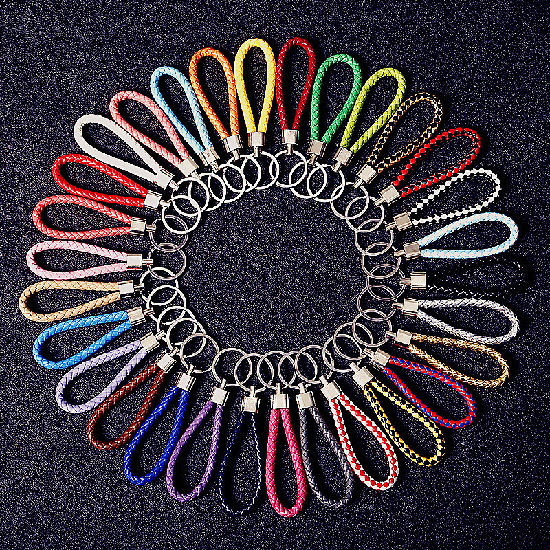 Keychains Lanyards 30pcsLot Bulk PU Leather Braided Woven Rope keychain For Women DIY bag Key Chain Men Holder Car Keyring Metal Jewelry wholesale 230202
Keychains Lanyards 30pcsLot Bulk PU Leather Braided Woven Rope keychain For Women DIY bag Key Chain Men Holder Car Keyring Metal Jewelry wholesale 230202