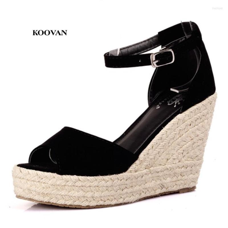 Sandals Koovan Women 2023 Summer Fashion Straw Wedge Sandal Platform Shoes Fish Head Woman Larger Size 32-43, Black
Sandals Koovan Women 2023 Summer Fashion Straw Wedge Sandal Platform Shoes Fish Head Woman Larger Size 32-43, Black