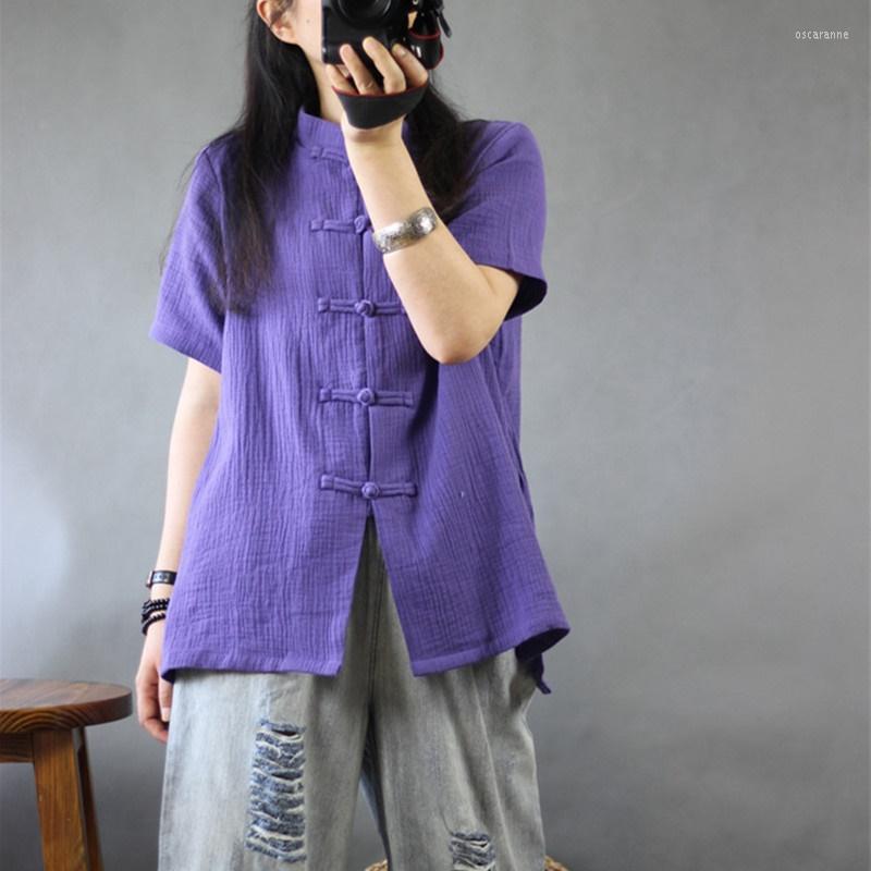 Ethnic Clothing Cotton Linen Vintage Blouse Women 2023 Mandarin Collar Short Sleeves Buttons T Shirt Tang Suit Ladies Chinese Tops 10550
Ethnic Clothing Cotton Linen Vintage Blouse Women 2023 Mandarin Collar Short Sleeves Buttons T Shirt Tang Suit Ladies Chinese Tops 10550