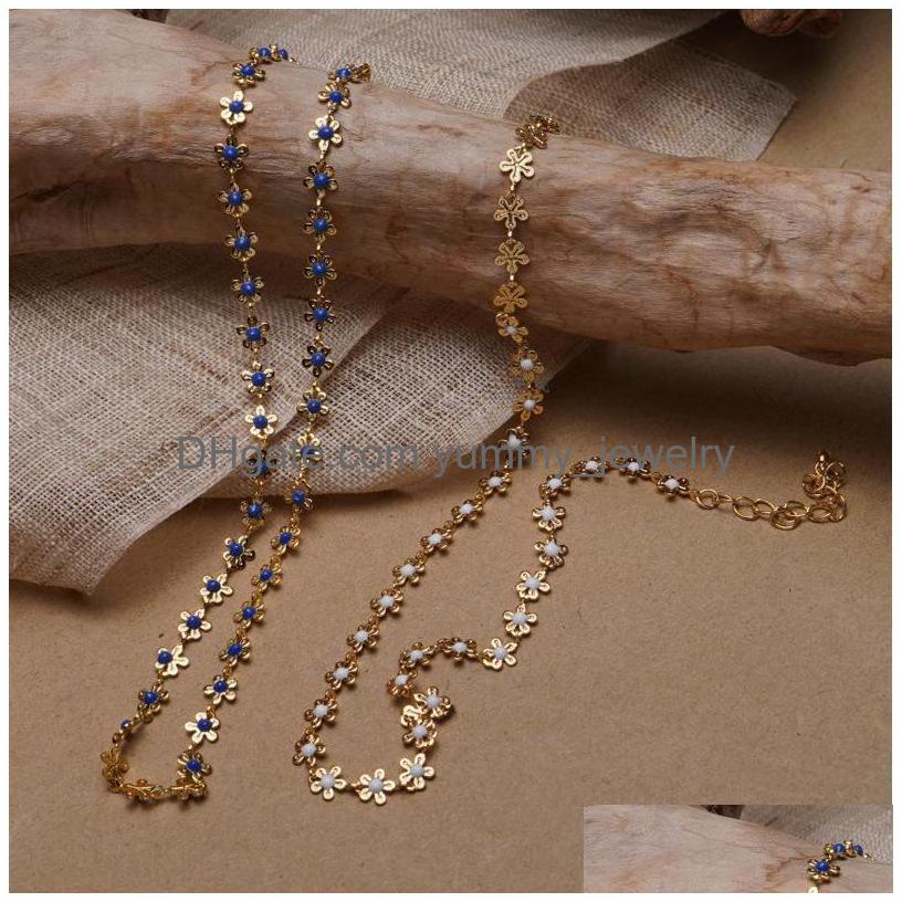 Pendant Necklaces Collier Gold Color Flower Necklace Blue Choker Chain For Women Kolye Bijoux Collares Mujer Jewelry Drop Delivery Pe Dhdjz
Pendant Necklaces Collier Gold Color Flower Necklace Blue Choker Chain For Women Kolye Bijoux Collares Mujer Jewelry Drop Delivery Pe Dhdjz