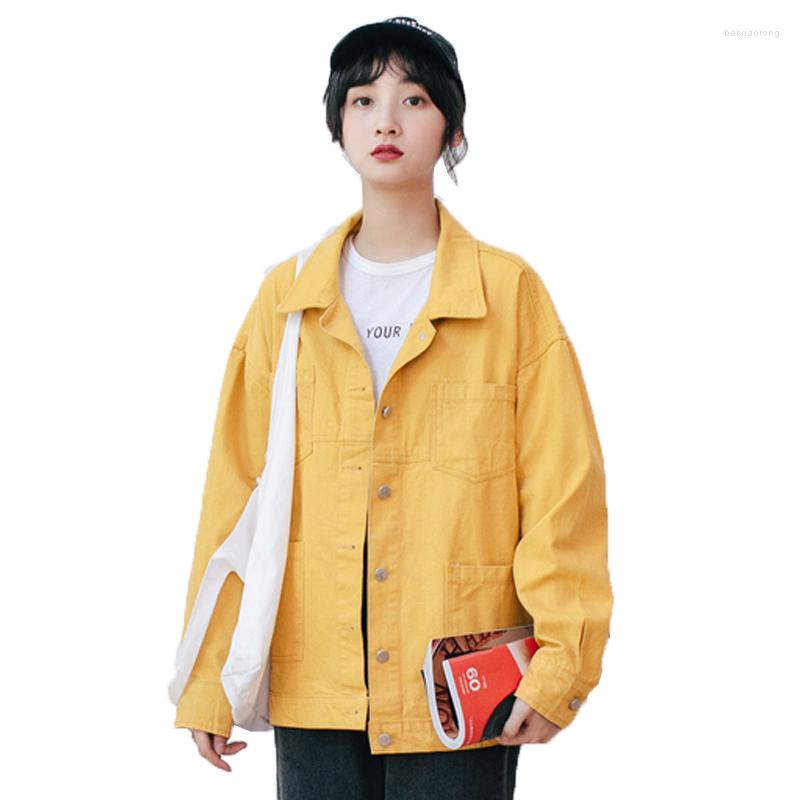 Women' Jackets Yellow Denim Jacket Women' Korean Style Spring Autumn Casual Single-breasted Pocket Outerwear Tooling Coat 2023
Women' Jackets Yellow Denim Jacket Women' Korean Style Spring Autumn Casual Single-breasted Pocket Outerwear Tooling Coat 2023