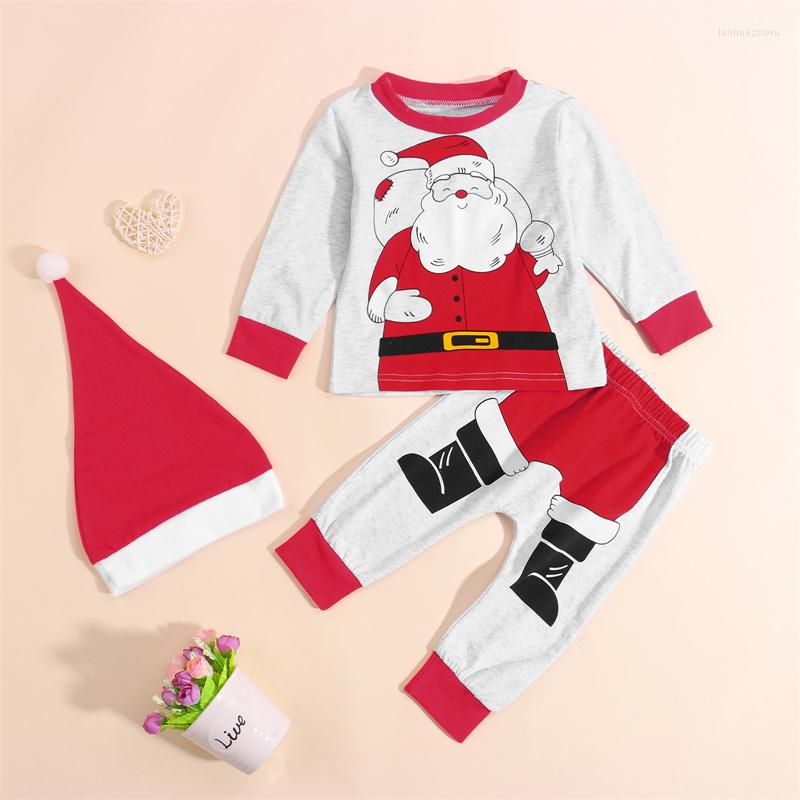 Clothing Sets Toddlers Christmas Outfits Santa Claus Print Long Sleeve Tops Casual Pants Hat 3 Piece Set For Baby Girls Boys 0-3 Years, Gray
Clothing Sets Toddlers Christmas Outfits Santa Claus Print Long Sleeve Tops Casual Pants Hat 3 Piece Set For Baby Girls Boys 0-3 Years, Gray